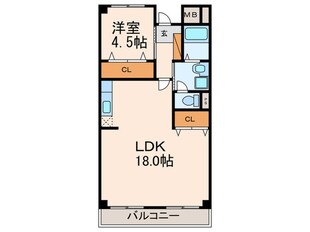 小浦ビューハイツの物件間取画像